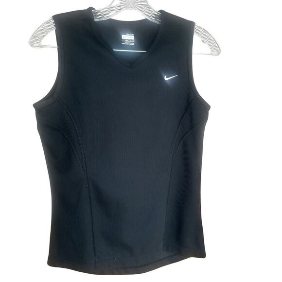 Nike Fit Dry Women's Sleeveless Workout Tank - Top Black Size Small - Picture 1 of 6